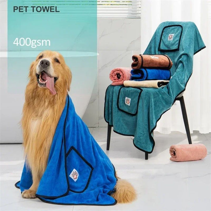 Transform Your Pet's Bath Time with Our Quick Dry Pet Bathrobe Towel
