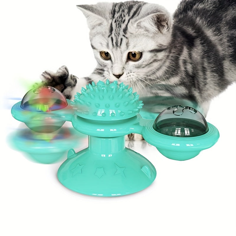 Engage Your Cat with the New Windmill Rotating Interactive Pet Toy