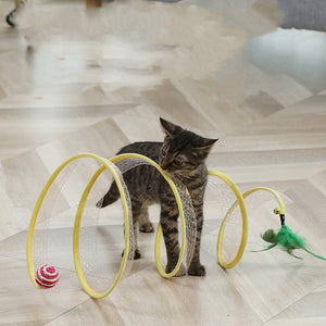 Foldable Pet Play Tunnel Toy: Keeping Your Pets Active and Engaged