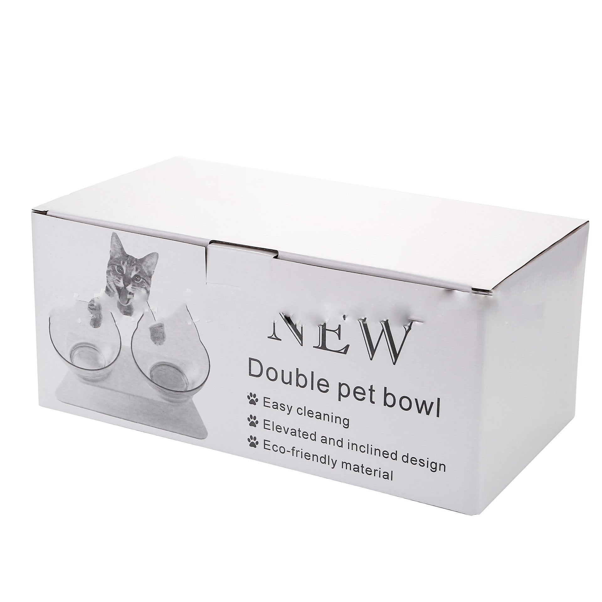 Transform Your Pet's Mealtime with Our Non-Slip Elevated Double Feeding Bowl