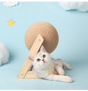Vertical Sisal Pet Toy with Catching Ball - The Ultimate Playtime Solution for Your Furry Friends