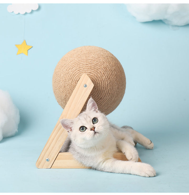 Vertical Sisal Pet Toy with Catching Ball - The Ultimate Playtime Solution for Your Furry Friends