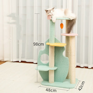 Enhance Your Pet's Playtime with the Large Pet Scratching Post Toy
