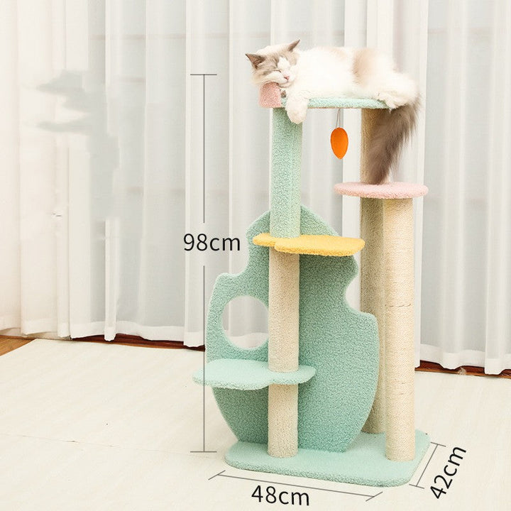 Enhance Your Pet's Playtime with the Large Pet Scratching Post Toy