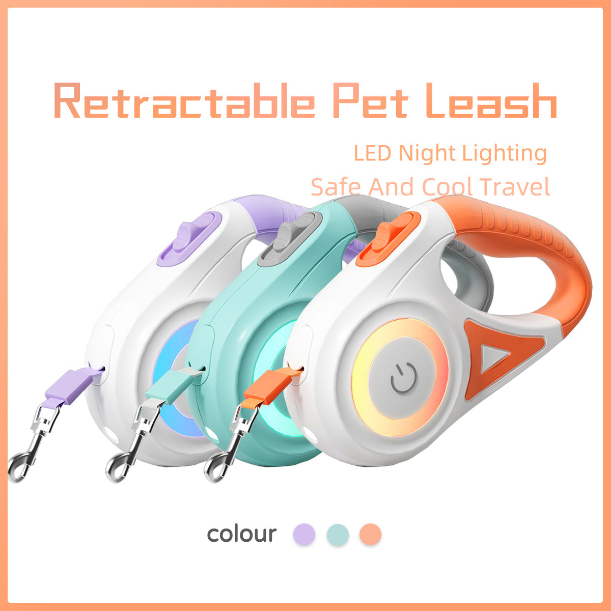 Discover the Ultimate Pet Companion: Retractable Leash with Collar Spotlight