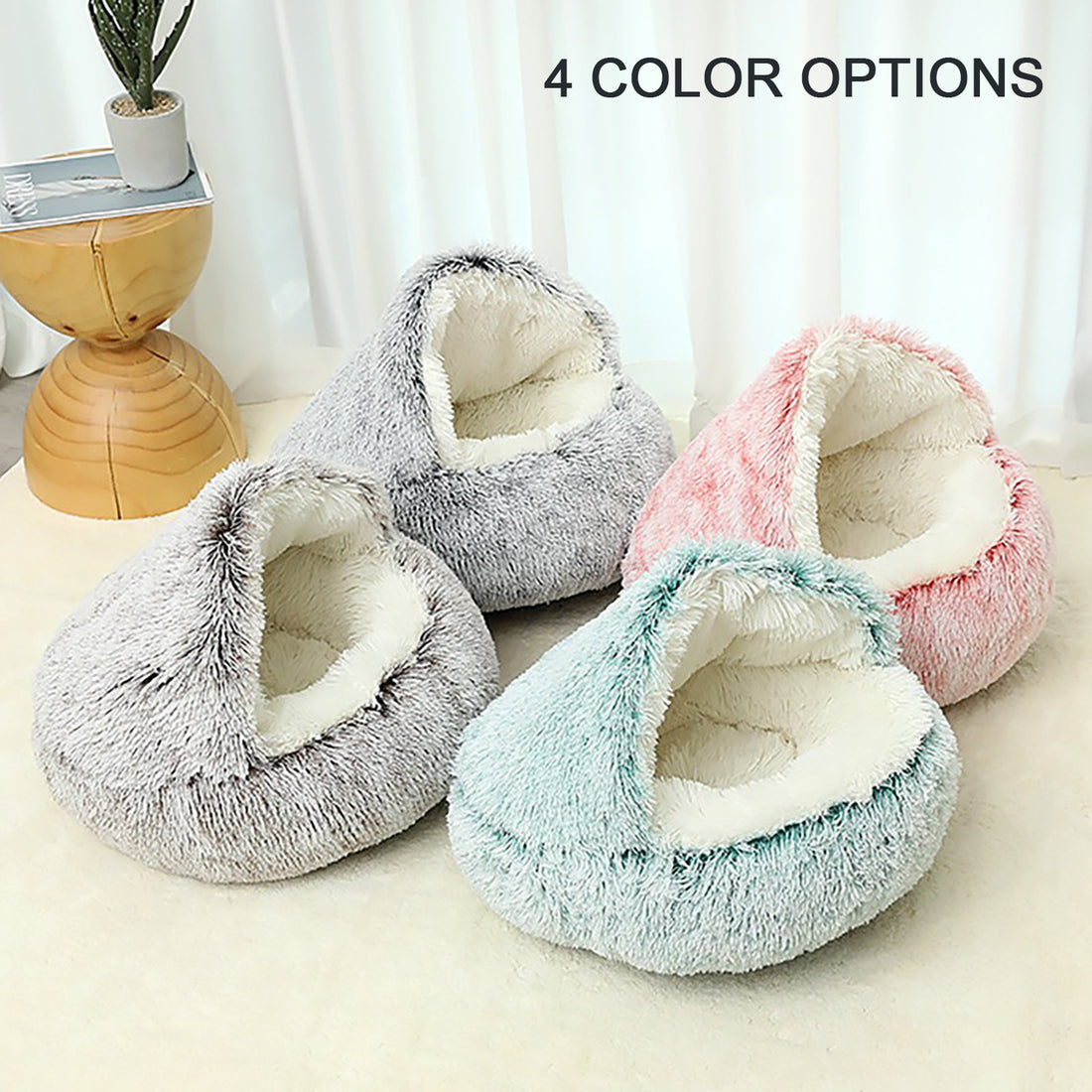 Luxurious Plush Round Soft Bed for Pet