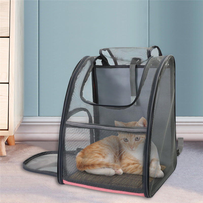 Foldable Breathable Mesh Pet Bag