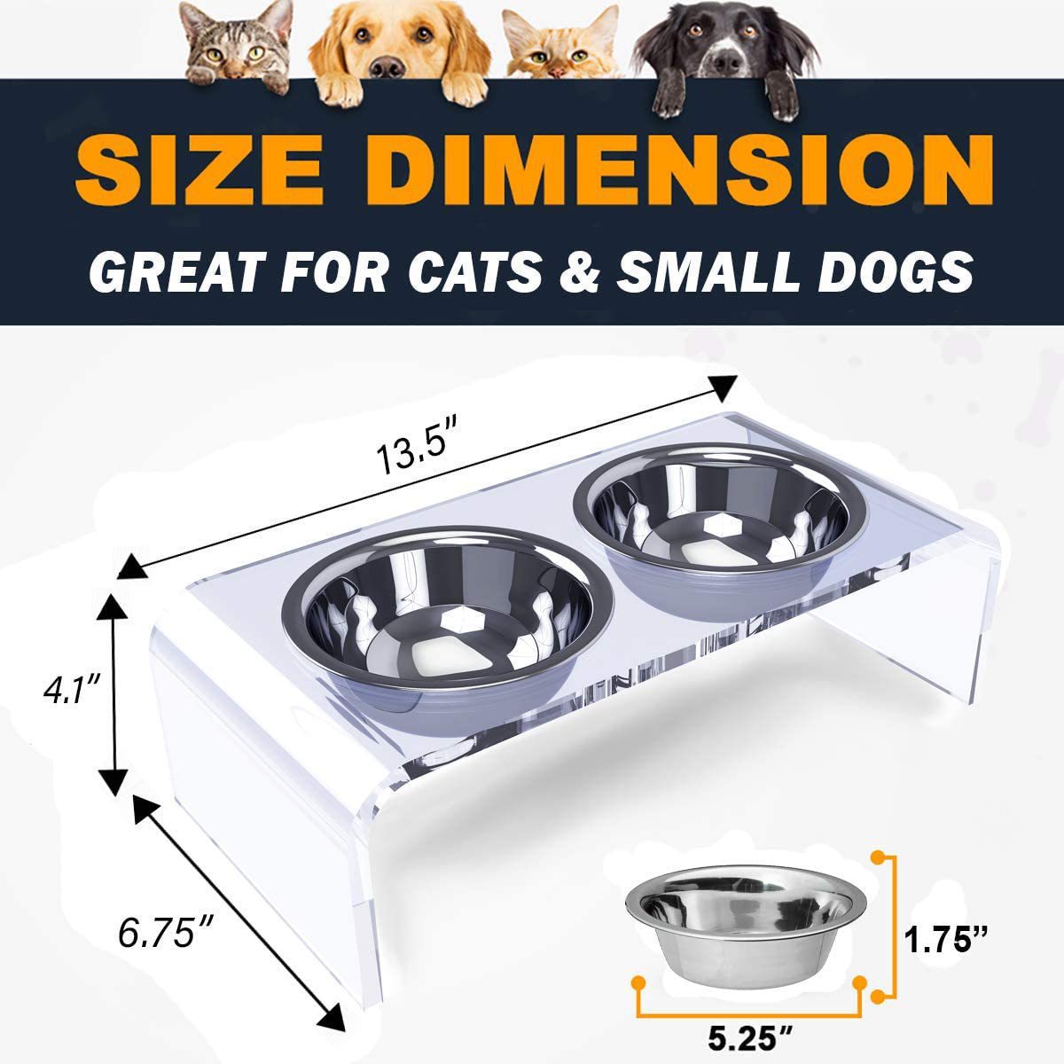 Acrylic Feeding Rack for Pet