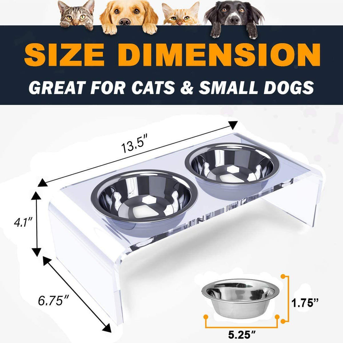 Acrylic Feeding Rack for Pet