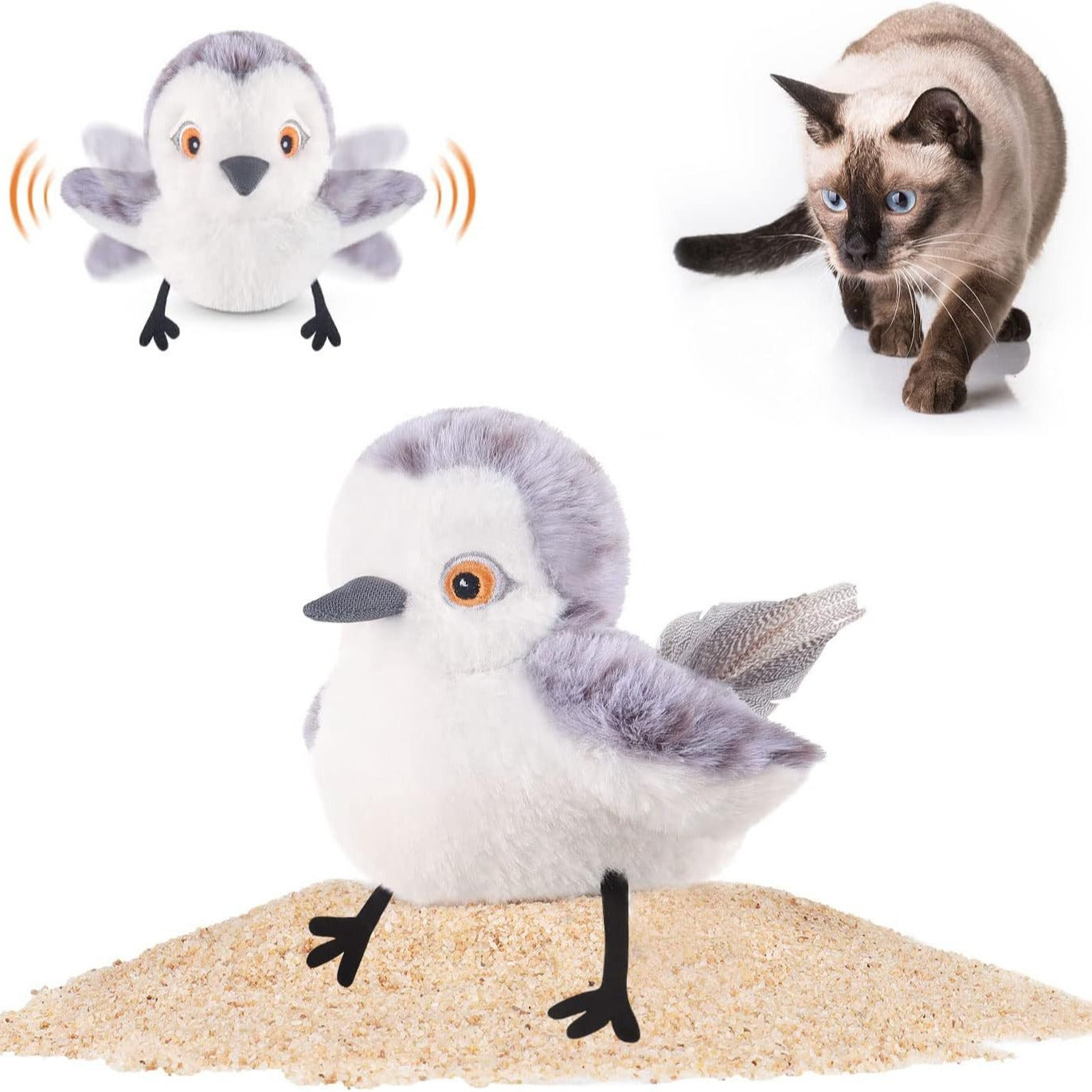 Automatic Flapping Pet Bird Toy
