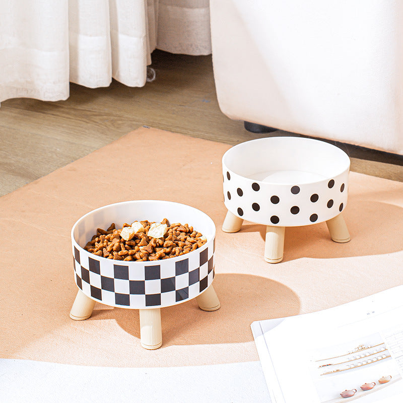 Polka Dot Stainless Steel Large Bowl for Pet