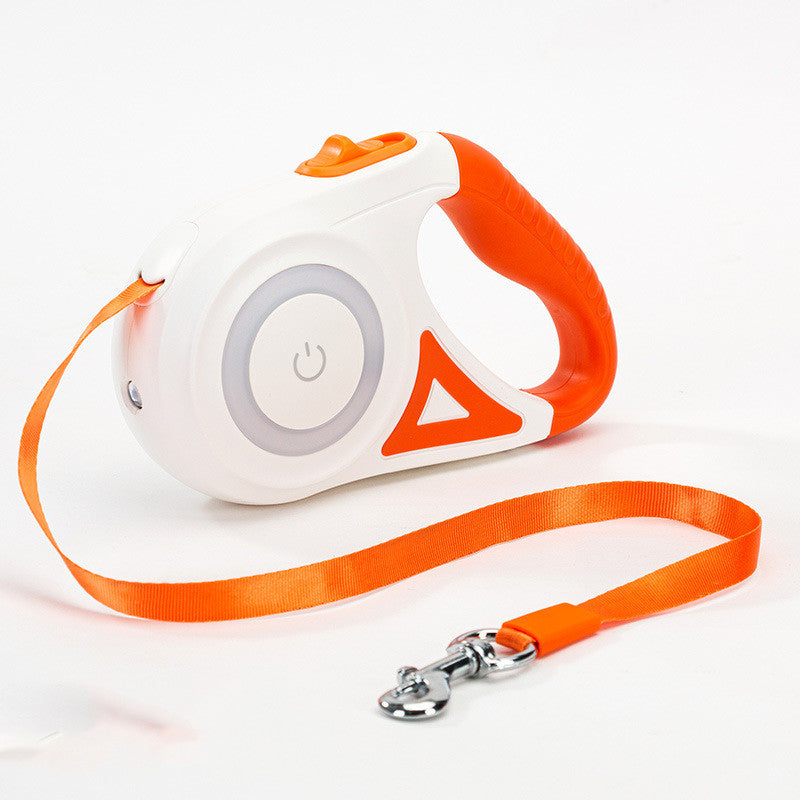Retractable Leash with Collar Spotlight for Pet