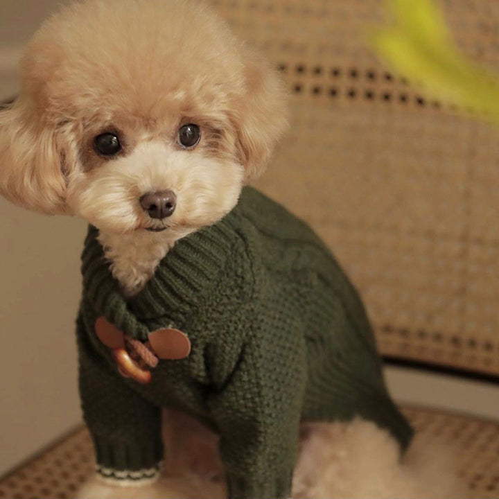Knitted Sweater Teddy Panda Style Clothes For Pets