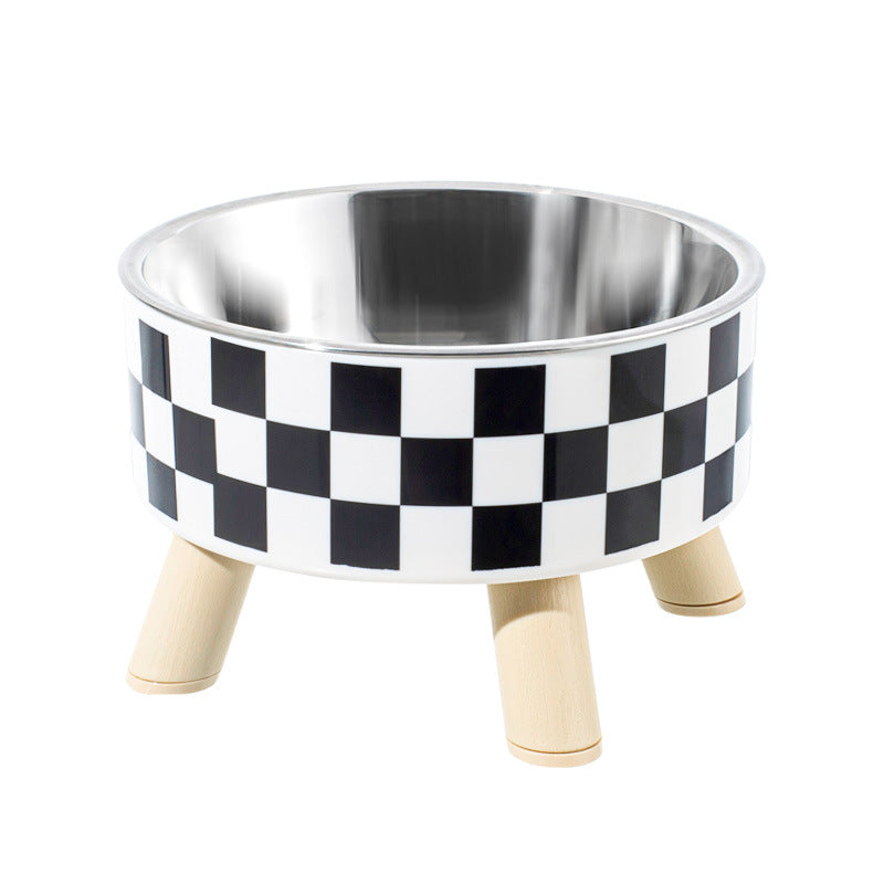 Polka Dot Stainless Steel Large Bowl for Pet