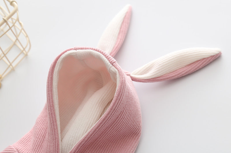 Knitted Sweater With Rabbit Ears Costume For Small Pets