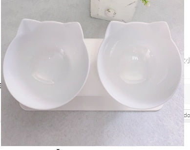 Non-Slip Elevated Double Feeding Bowl for Pet