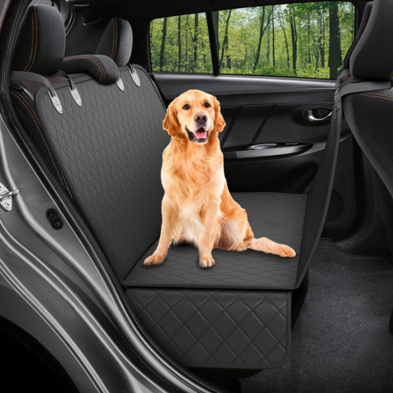Pet Car Seat Cover with Zipper Pocket
