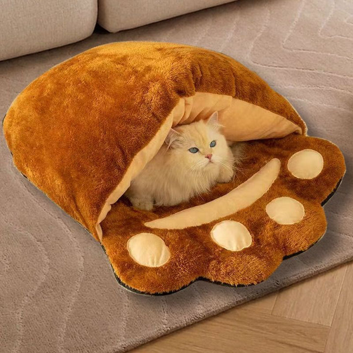 Winter Warm Bear Paw Bed for Pet
