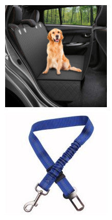 Pet Car Seat Cover with Zipper Pocket