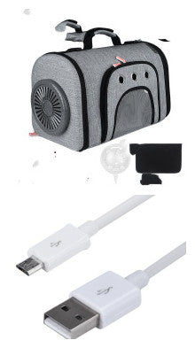 Pet Bag with Side Mesh Ventilation Fan