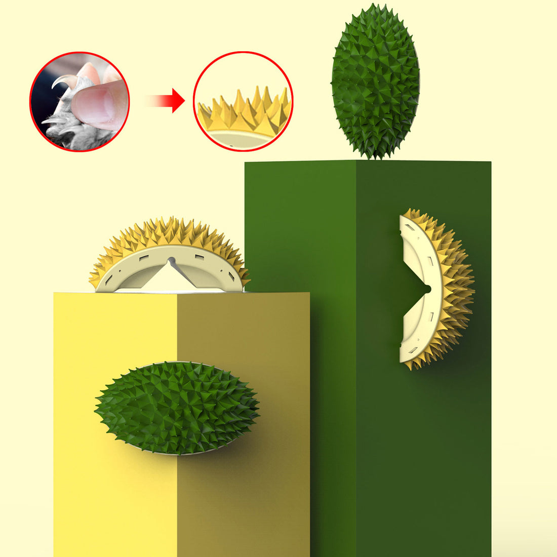 Wall Corner Scratcher and Massage Comb for Pets