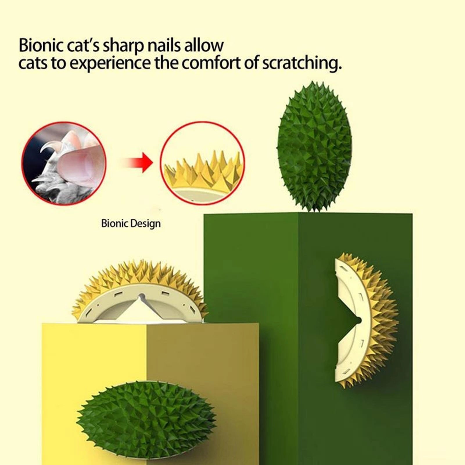 Wall Corner Scratcher and Massage Comb for Pets