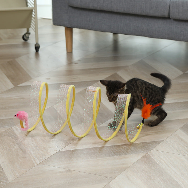 Foldable Pet Play Tunnel Toy