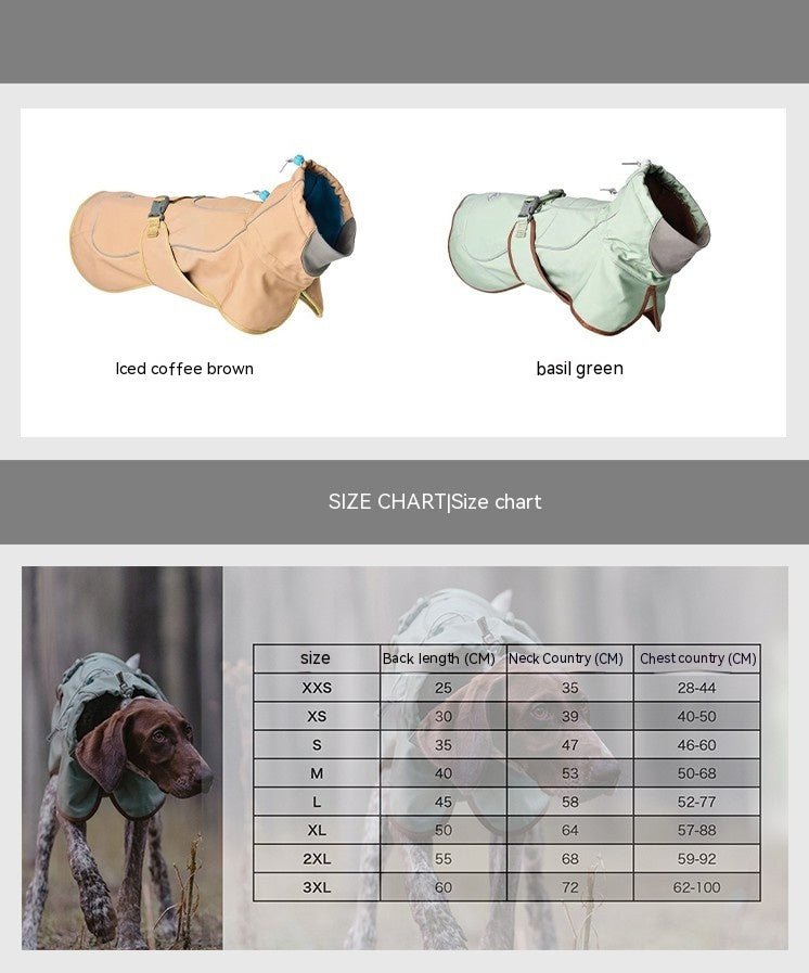 Outdoor Soft Shell Waterproof Windproof Jacket For Pets