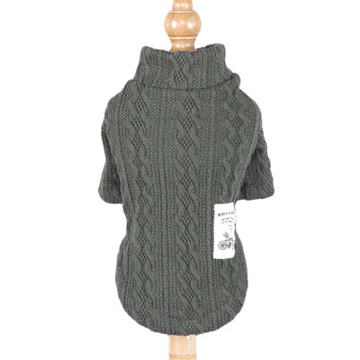 Pure Color Knitted Autumn And Winter Sweater For Pets
