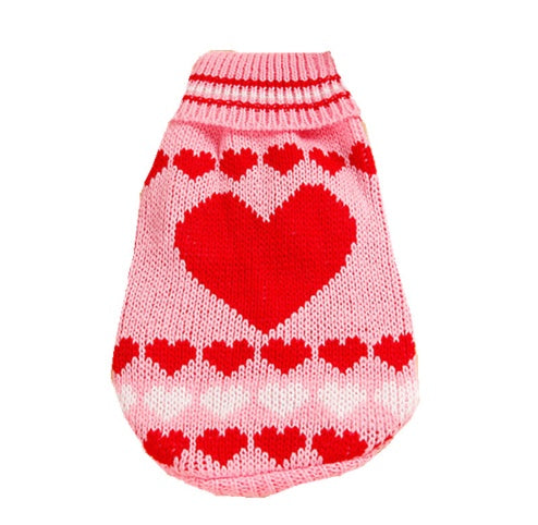 Christmas Maple Snowflake Turtleneck Knitted Sweater For Pets