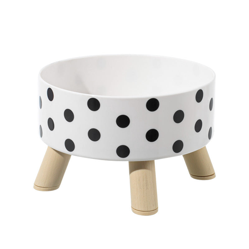 Polka Dot Stainless Steel Large Bowl for Pet