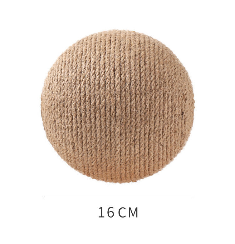 Vertical Sisal Pet Toy with Catching Ball
