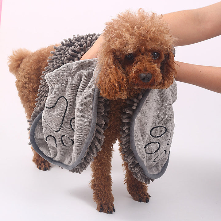 Pet Scrubbing and Bath Glove Towel