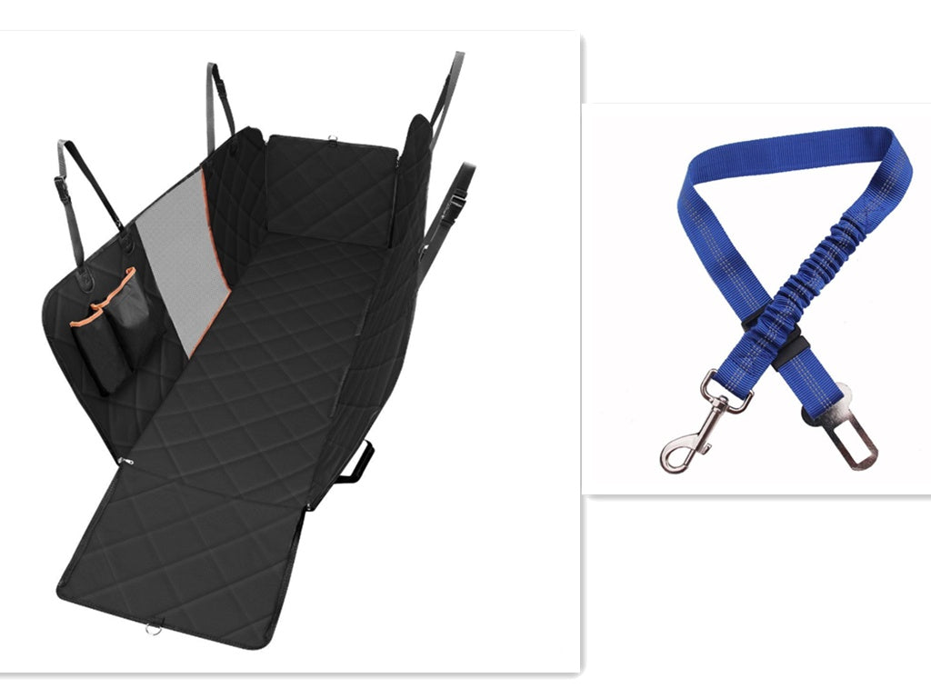 Pet Car Seat Cover with Zipper Pocket