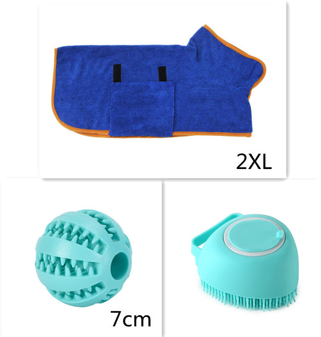 Silicone Pet Bath and Massage Gloves