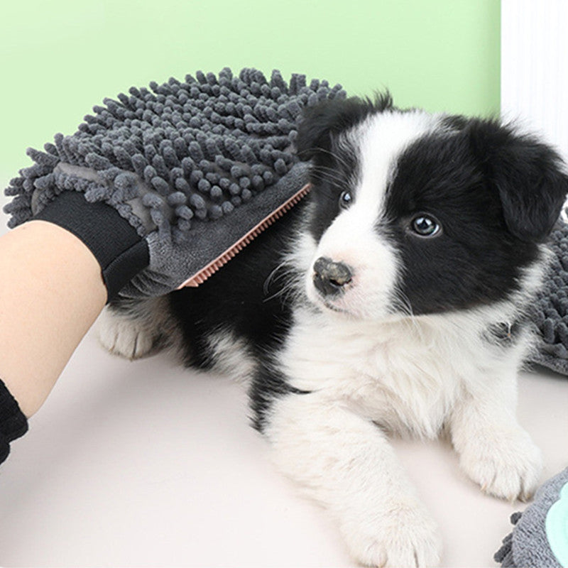 2-in-1 Pet Bathing and Grooming Glove