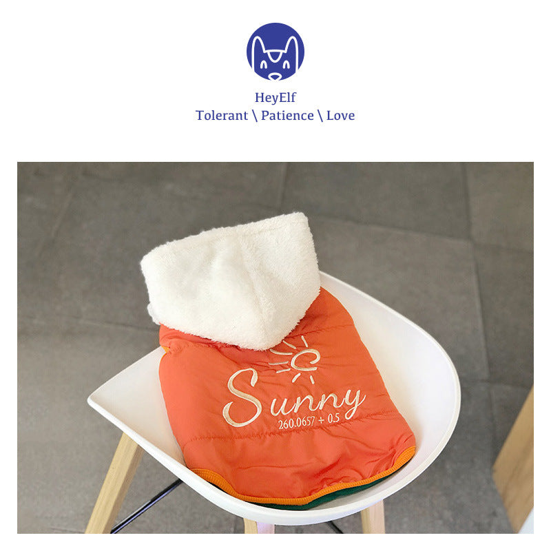 Warm Winter Cotton Pet Dress