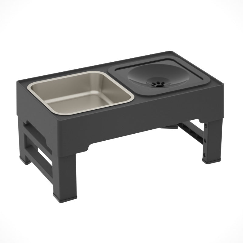 Double Feeding Bowls with Stainless Stand for Pet