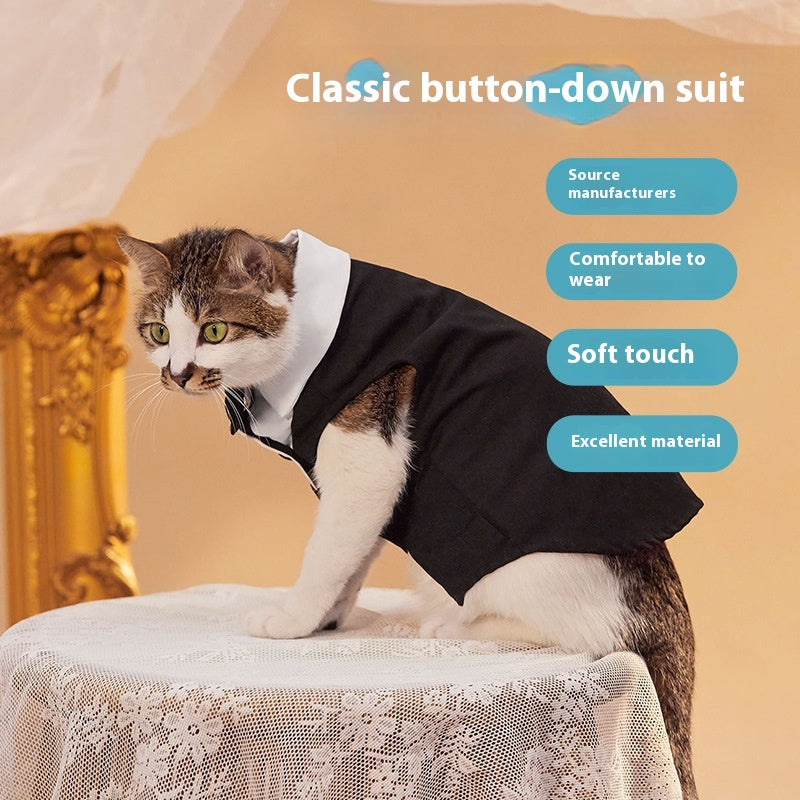 Two Feet Classic Button Jacket For Pets