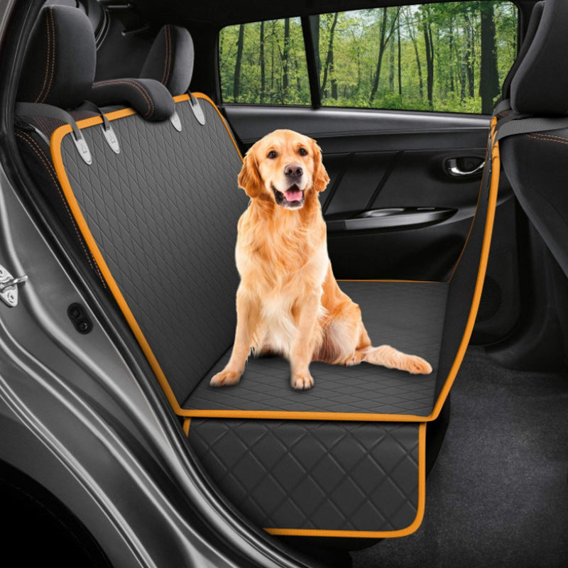 Pet Car Seat Cover with Zipper Pocket