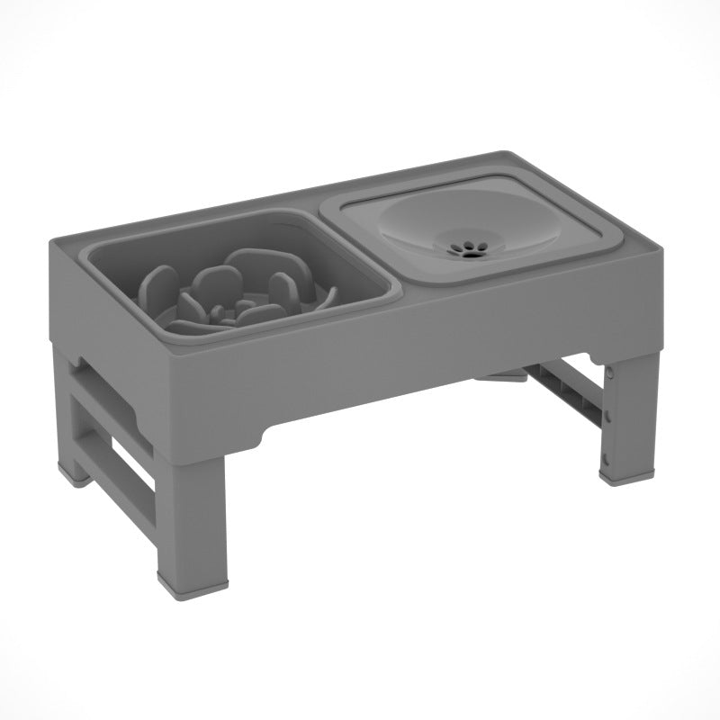 Double Feeding Bowls with Stainless Stand for Pet