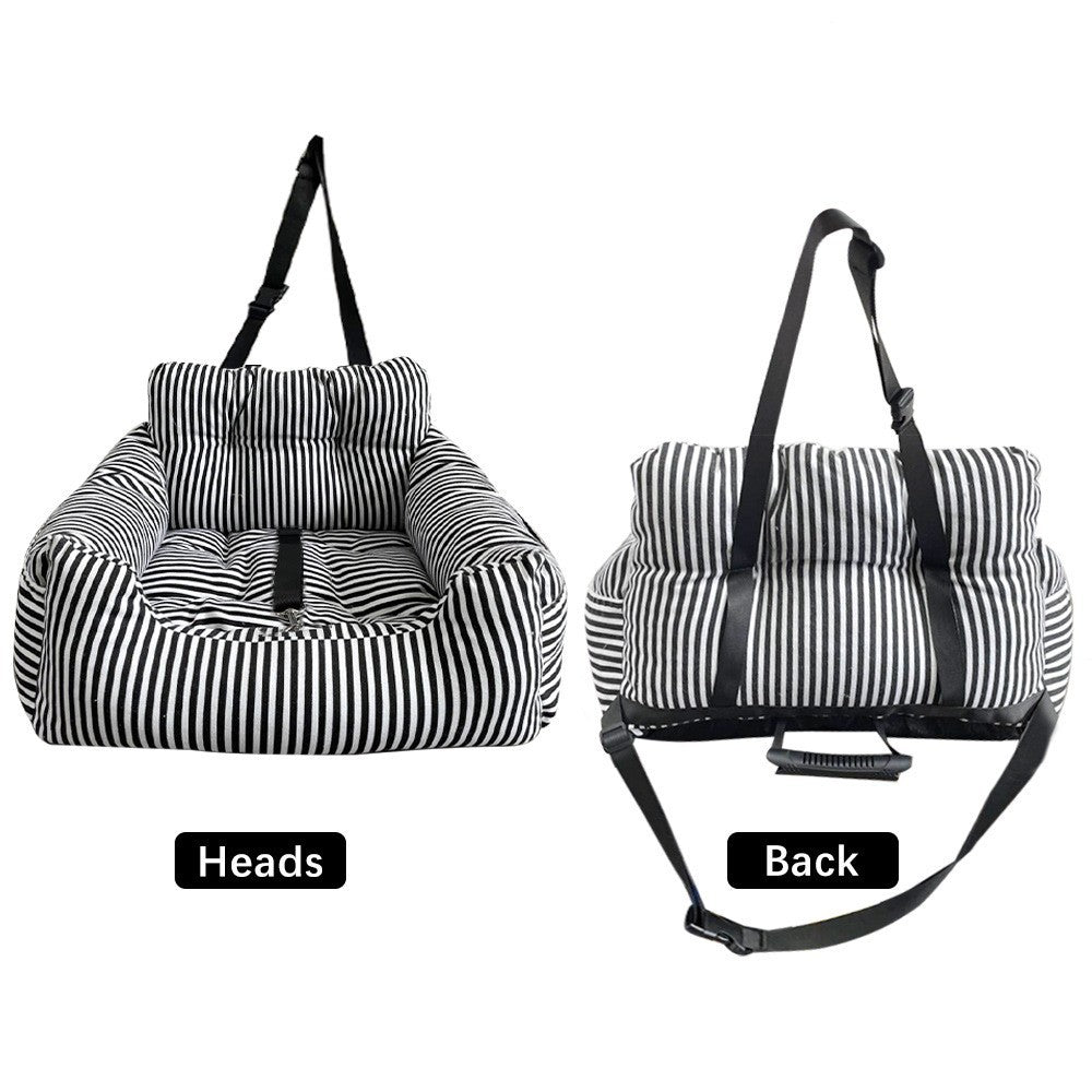 Striped Sofa and Car Nest Bed for Pet