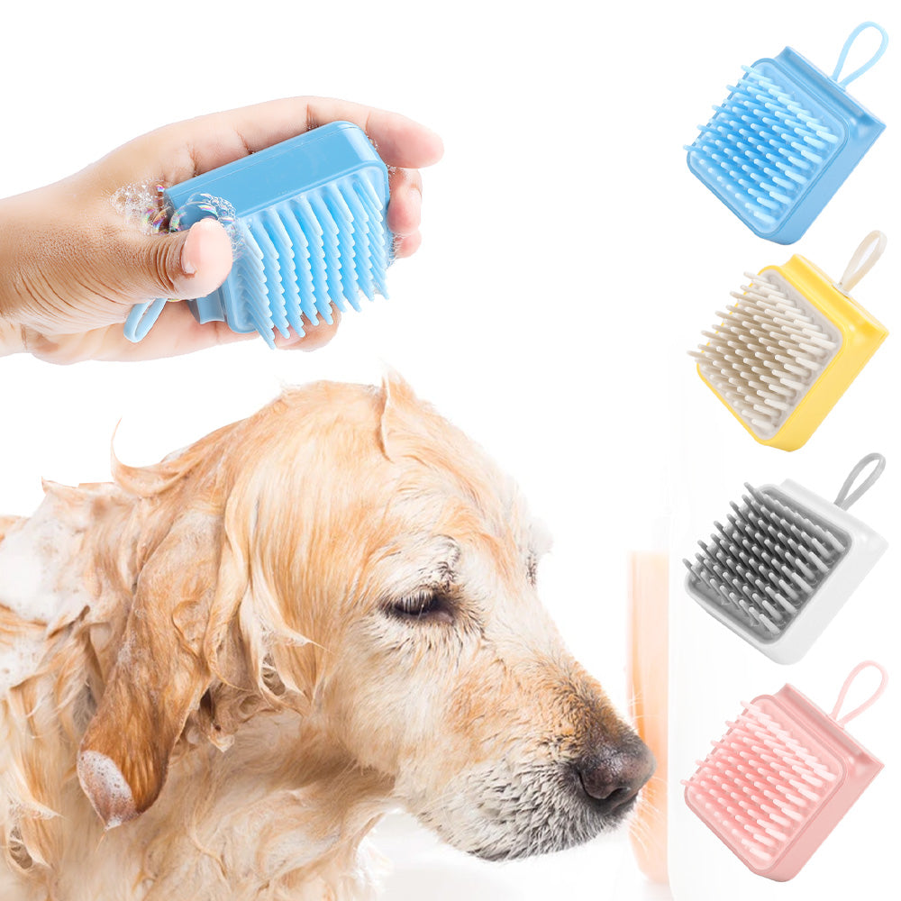 Dual Function Pet Bath and Grooming Brush