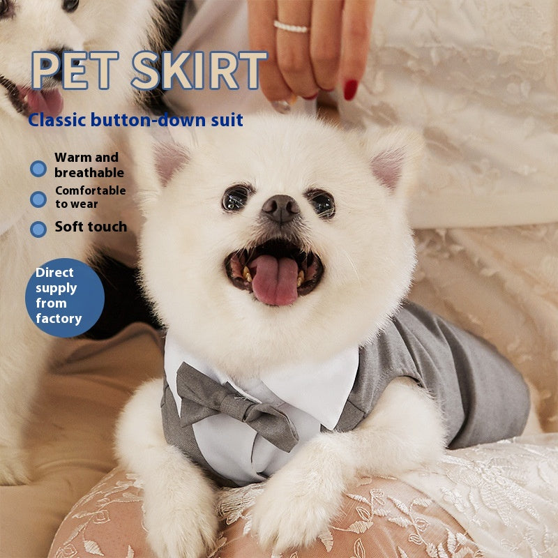 Two Feet Classic Button Jacket For Pets