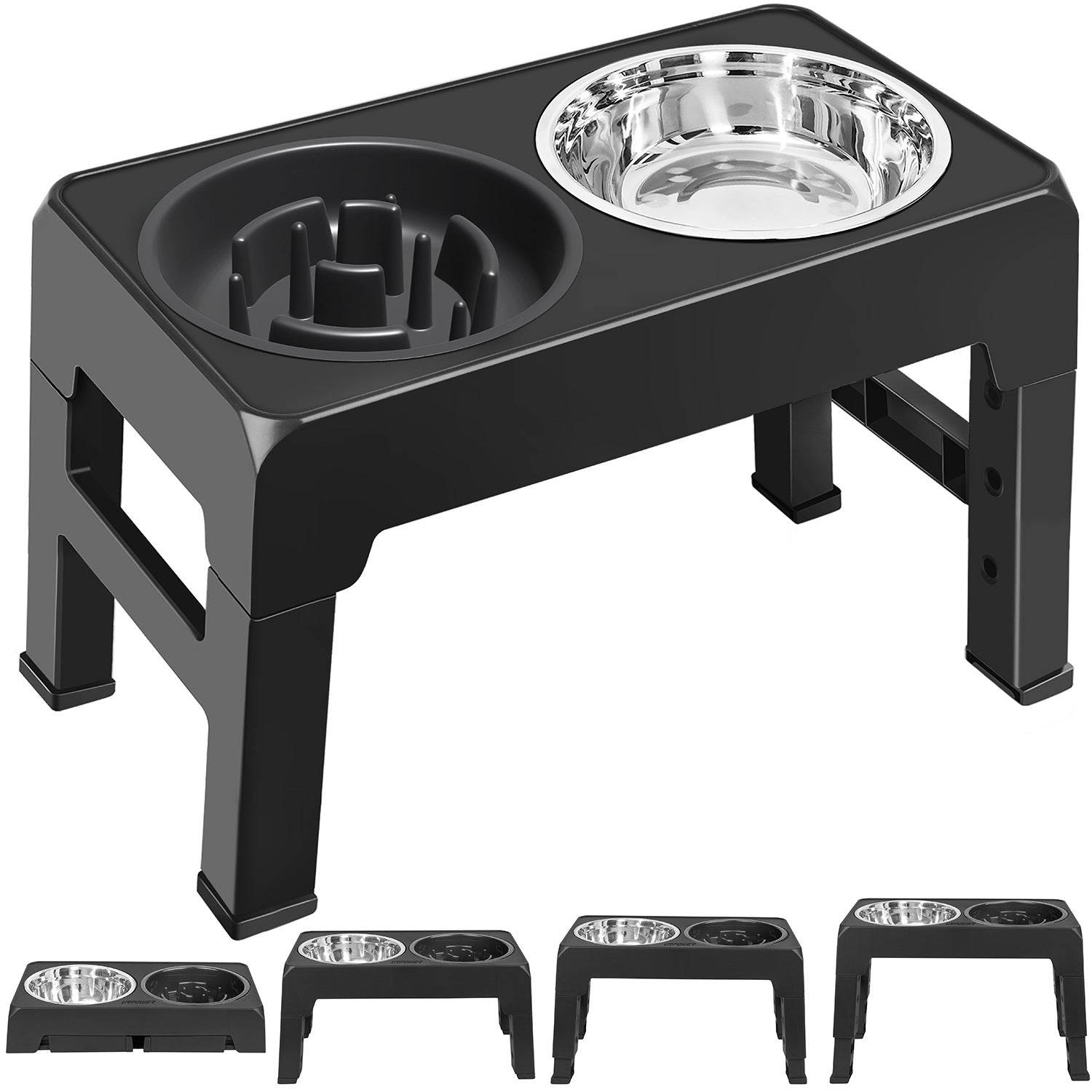 Adjustable Elevated Feeding Bowl for Pet