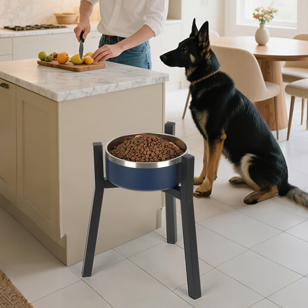 Adjustable Width Pet Bowl With Stand