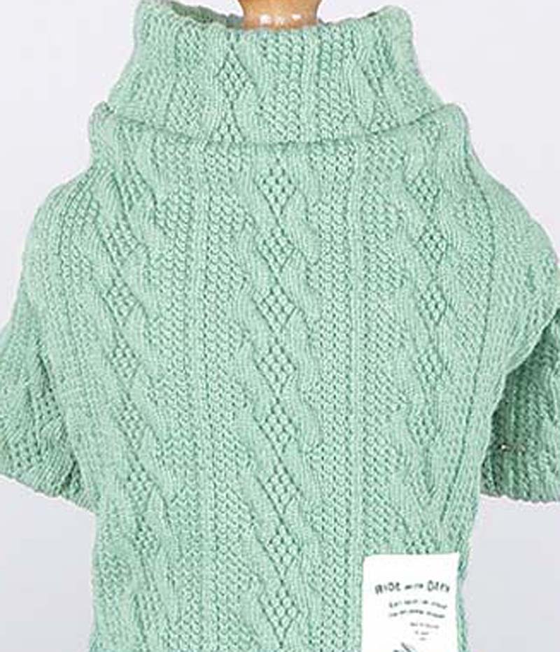 Pure Color Knitted Autumn And Winter Sweater For Pets