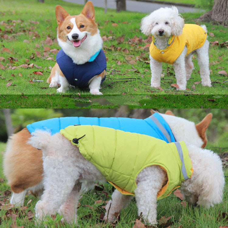 Thickened Waterproof Double-Sided Reflective Jacket For Pets