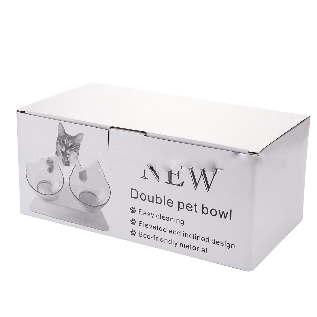 Non-Slip Elevated Double Feeding Bowl for Pet