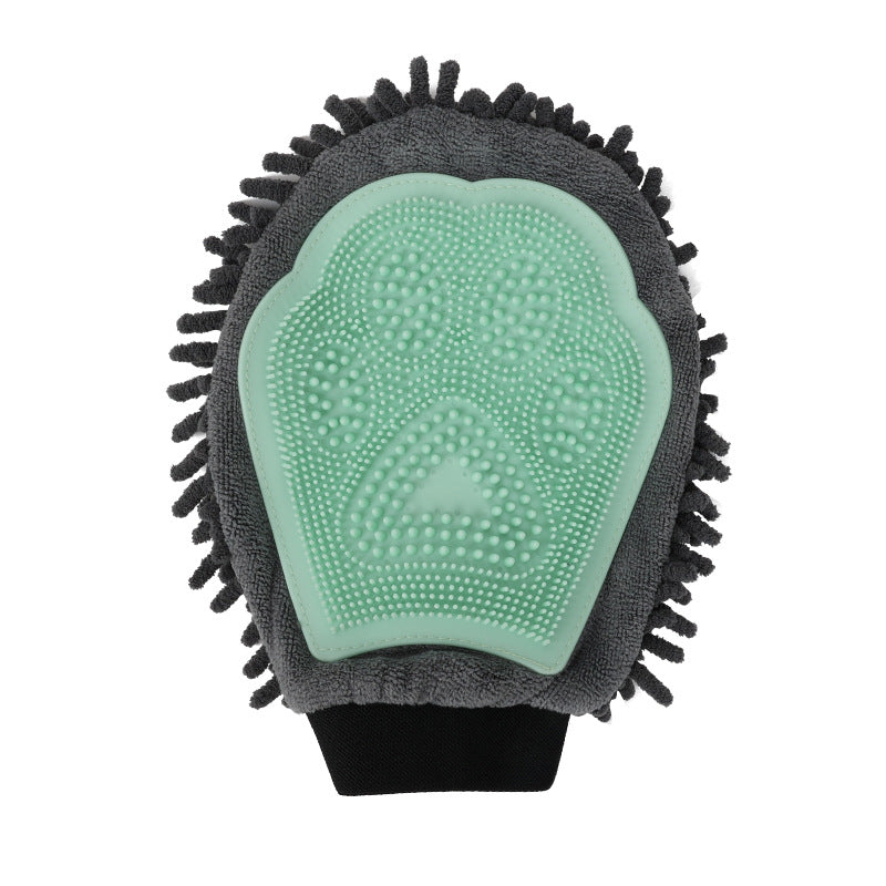 2-in-1 Pet Bathing and Grooming Glove